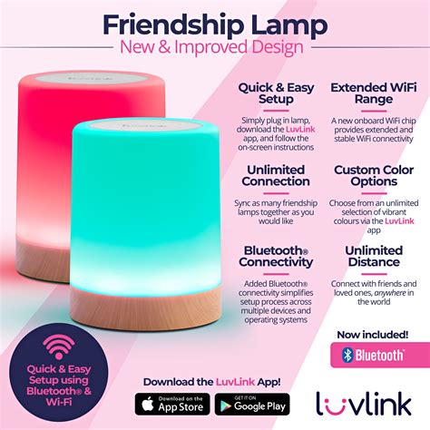 Friendship Lamps by LuvLink® .